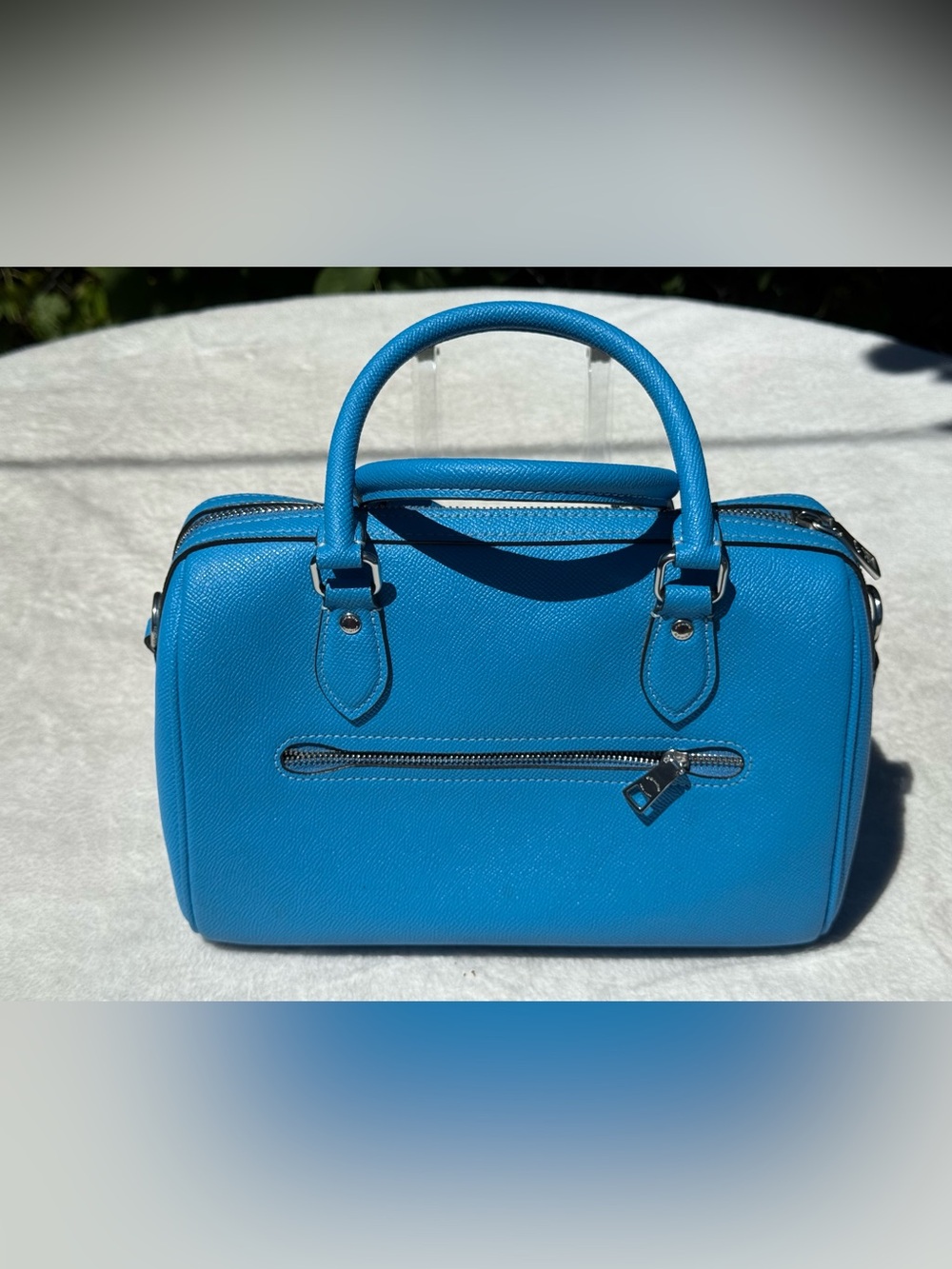 Coach Rowan Medium Satchel in Electric Blue NWOT - Picture 2 of 7